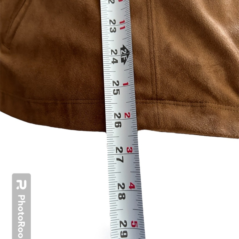 Like New J. Jill Faux Brown Suede Blazer, 2X - Picture 10 of 10